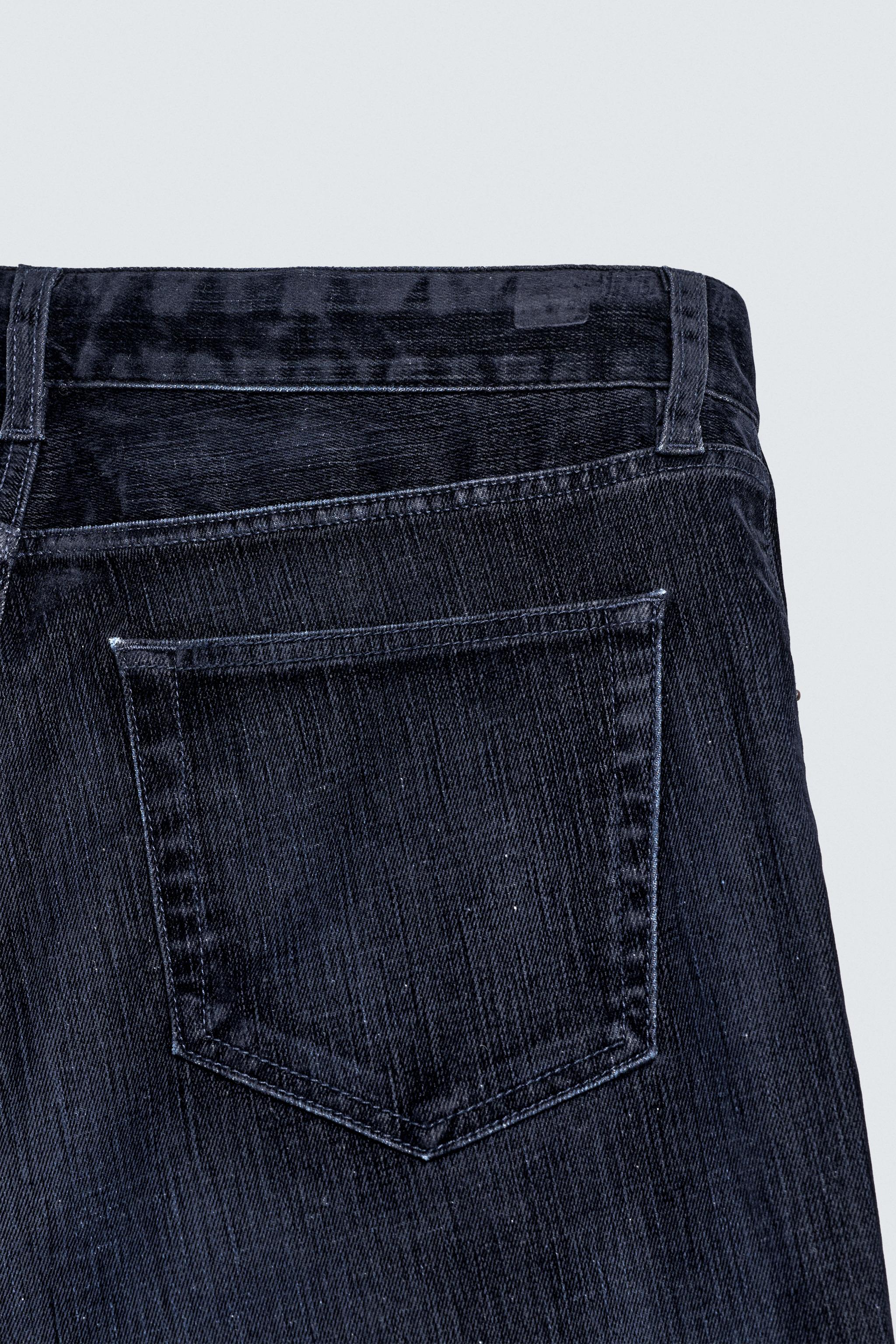 FLOCKED FLARE FIT JEANS